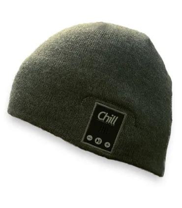 Chill Wireless Bluetooth Headphone Music Beanie, Grey