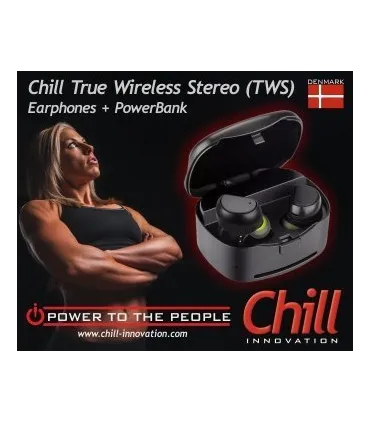 Chill TWS trådløse Bluetooth In-Ear øretelefoner med ladeboks