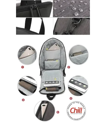 Chill Urban - Kompakt vannavvisende Skulderveske / Sling / Ryggsekk