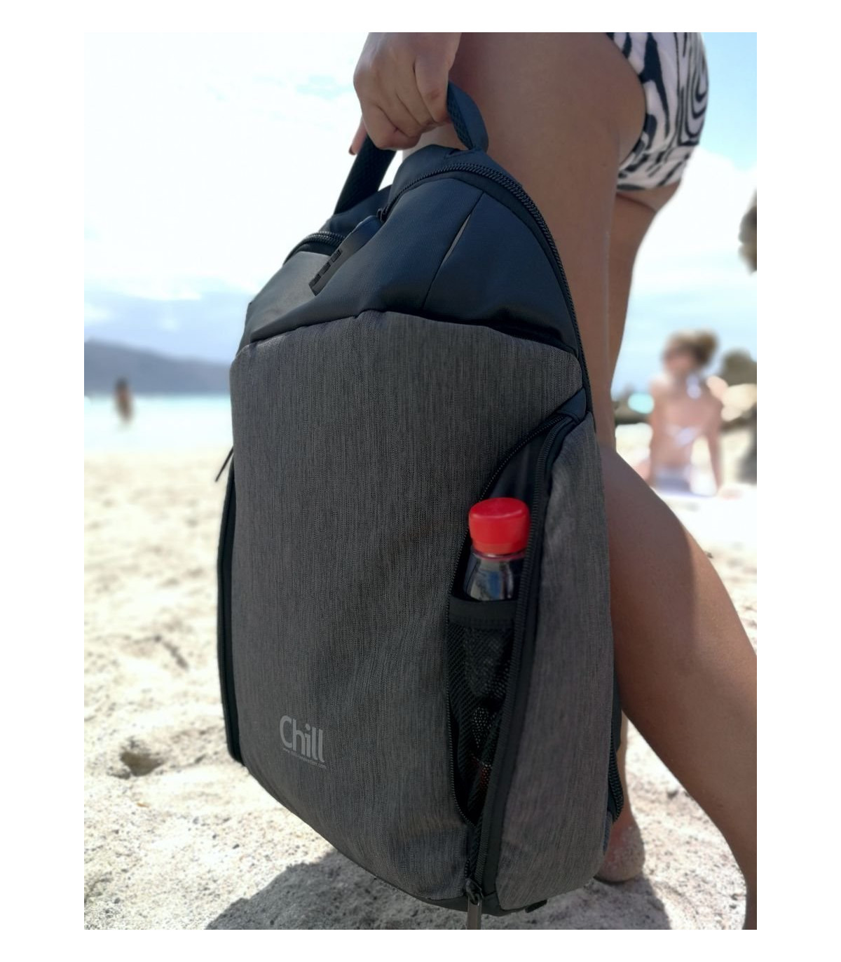 Chill Stealth tyverisikret & vandafvisende Rygsæk / Backpack, Sort