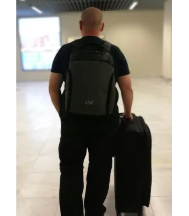 Chill Stealth Anti-Theft Backpack. Code Lock, Water Repellent & Thermo