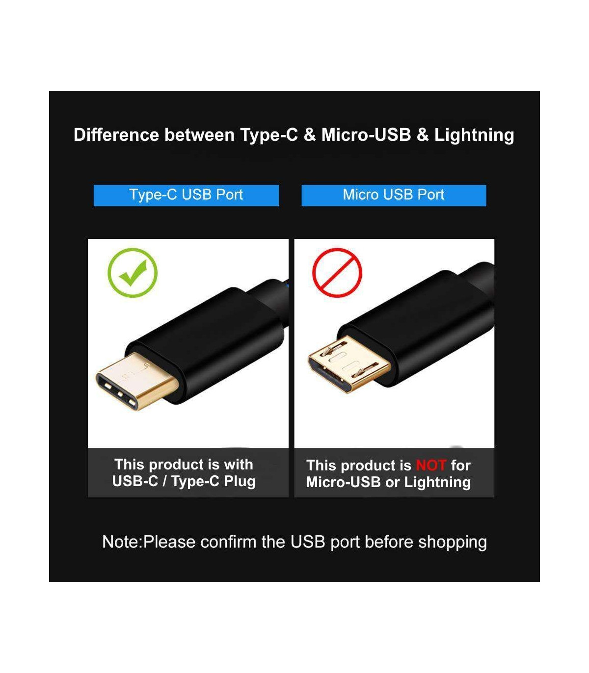 USB Type-C / USB-C kabel, flätad textil (fler varianter)