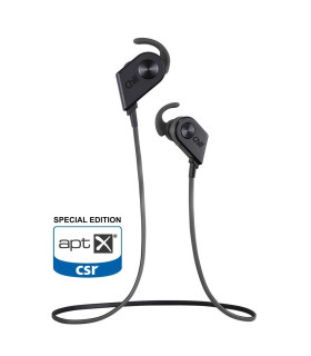 Chill V8 - AptX trådløse Bluetooth Sport In-Ear Hodetelefoner, Svart