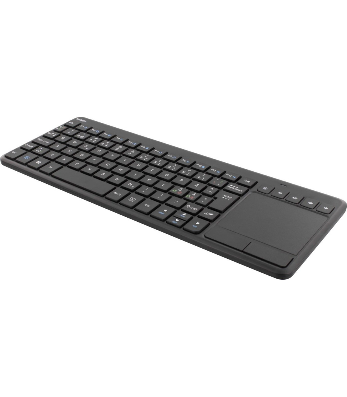 Trådløst Mini tastatur med Touchpad/mus (Dansk)