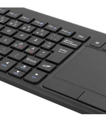 Trådløst Mini tastatur med Touchpad/mus (Dansk)
