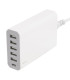 Deltaco 6-portars USB-Laddstation, USB-C, 5V/12A (60W), Smart-IQ, EU