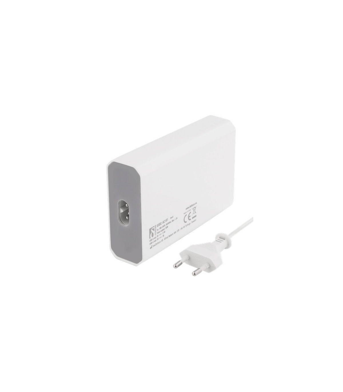 6-port USB ladestation, USB-C, 5V/12A (60W), Smart-IQ