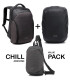 Pakketilbud: Chill Stealth ryggsekk + Urban veske + Regntrekk