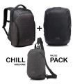 TILBUD BUNDLE: Chill Stealth Rygsæk + Urban taske + Regnslag