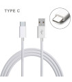 USB Type-C / USB-C kabel, flettet tekstil, 50 cm (flere varianter)
