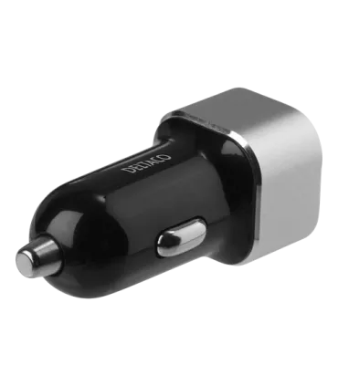 Deltaco 2-port 17W USB billaddare, Smart-IQ, CE