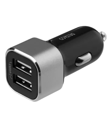 2-port 17W USB Billader, 12V-24V input, Smart-IQ