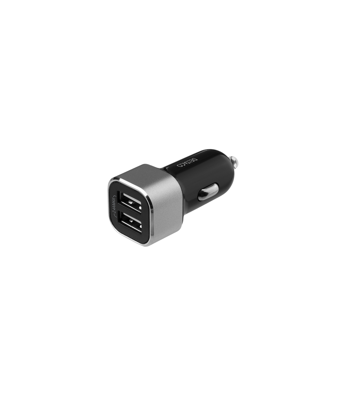 2-port 17W USB Billader, 12V-24V input, Smart-IQ