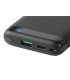 10000mAh USB-C PD PowerBank, Trådløs Qi ladning, Procentvisning, Sort