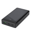 Deltaco 20000mAh USB-C PD Strømbank, LED Display, Svart