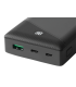 Deltaco 20000mAh USB-C PD PowerBank, LED-display, Svart