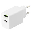 2-port 18W USB-C PD (USB Power Delivery) Fast Charge Oplader
