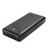 Deltaco 30000mAh USB-C PD Strømbank, LED Display, Svart