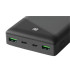 30000mAh USB-C PD PowerBank med LED-Procentvisning, Sort