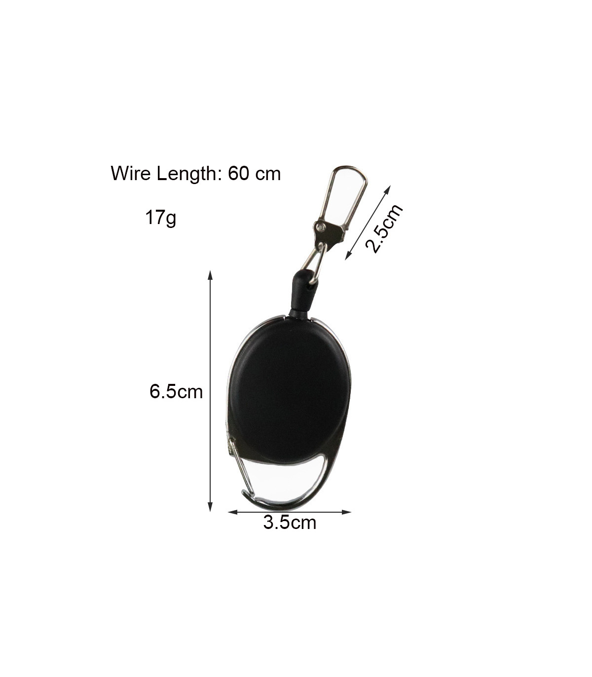 Forlængelig 60cm Yo-Yo nøglekæde