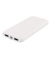 Deltaco 10000mAh Dual USB PowerBank, USB-C port, white