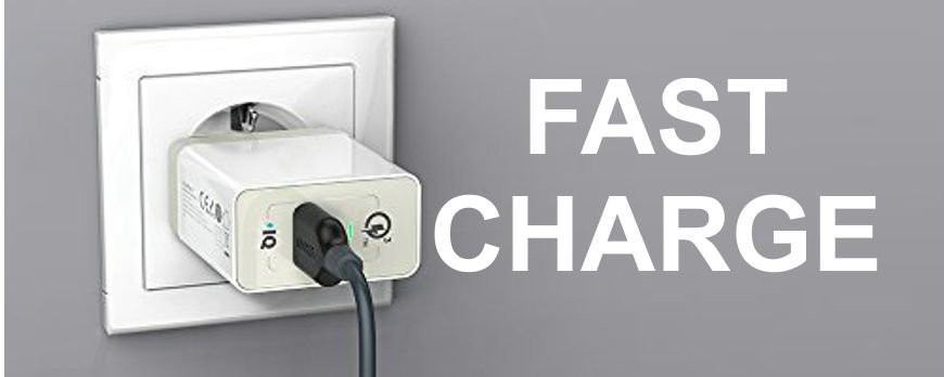 Hurtig opladning af iPhone 8 / Xs / XR / 11 / 12 m.fl. (Fast Charge)